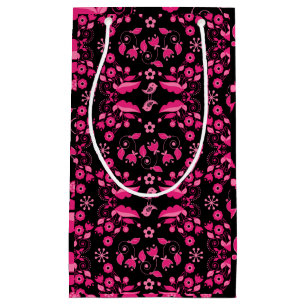 Bolsa De Regalo Pequeña Patrón floral escandinavo rosa moderno