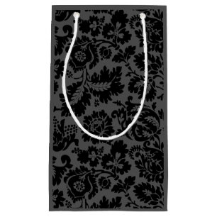 Bolsa De Regalo Pequeña Patrón floral veneciano en negro y blanco de Willi