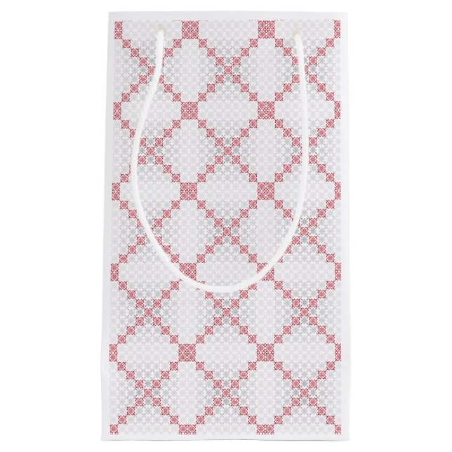 Bolsa De Regalo Pequeña Patrón geométrico II del signo del SUN letón tradi (Anverso)