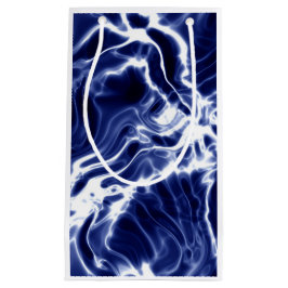 Bolsa De Regalo Pequeña Patrón giratorio azul