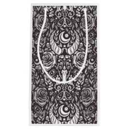 Bolsa De Regalo Pequeña Patrón monocromo gótico