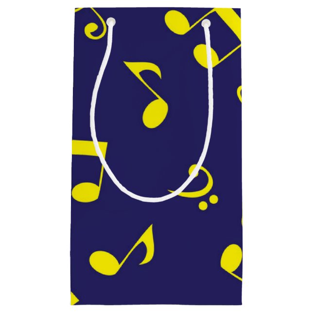 Bolsa De Regalo Pequeña Patrón musical (Anverso)