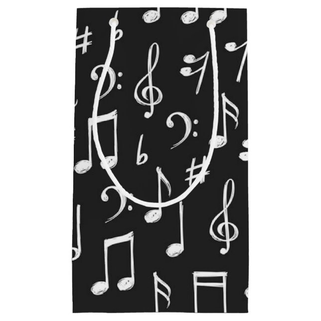 Bolsa De Regalo Pequeña Patrón musical (Anverso)