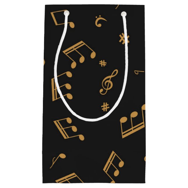 Bolsa De Regalo Pequeña Patrón musical (Anverso)