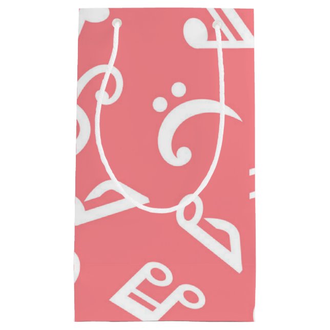 Bolsa De Regalo Pequeña Patrón musical (Anverso)