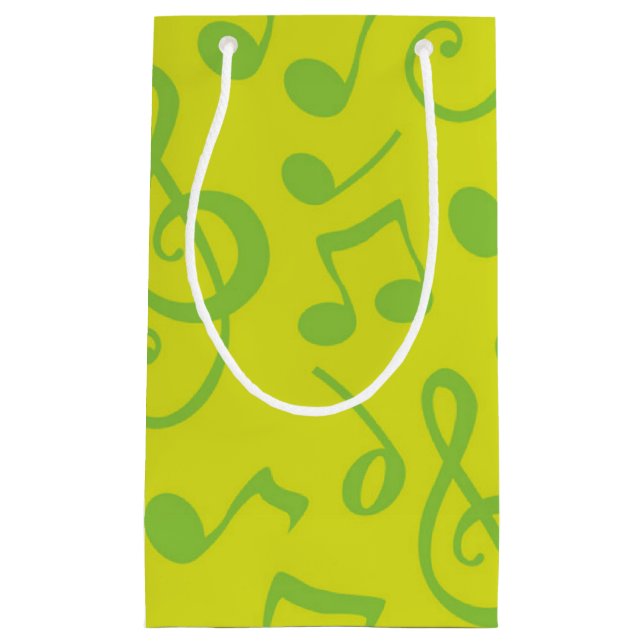 Bolsa De Regalo Pequeña Patrón musical (Anverso)