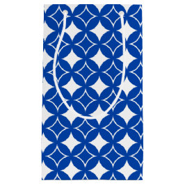 Bolsa De Regalo Pequeña Patrón naval azul y blanco