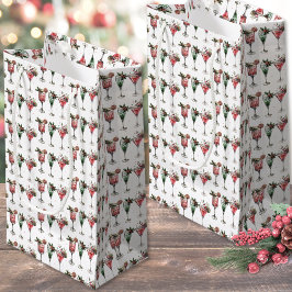 Bolsa De Regalo Pequeña Patrón Navideño Festivo