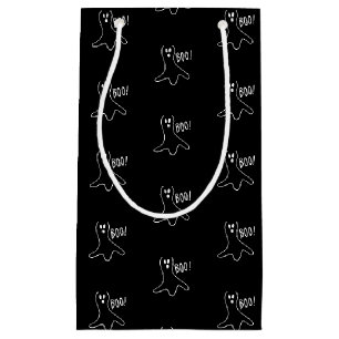 Bolsa De Regalo Pequeña Patrón negro y blanco de Halloween