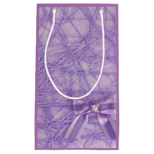 Bolsa De Regalo Pequeña Patrón púrpura abstracto y mozo pequeña bolsa de r
