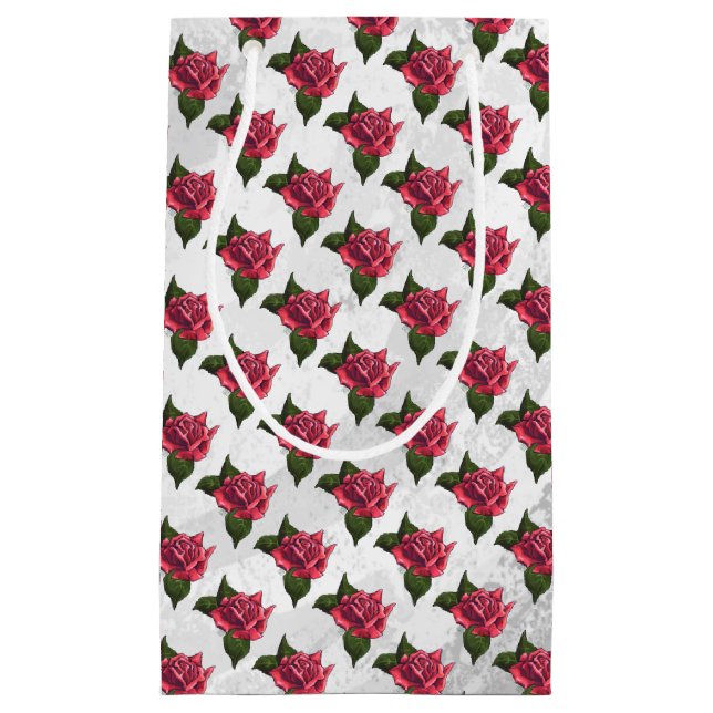 Bolsa De Regalo Pequeña patrón Rosa (Anverso)