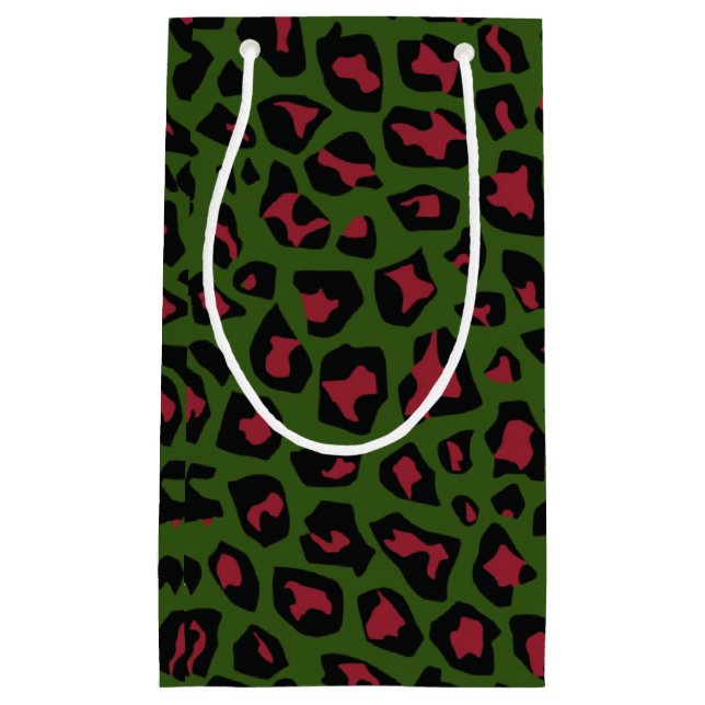 Bolsa De Regalo Pequeña Patrón sin foco de leopardo (Anverso)