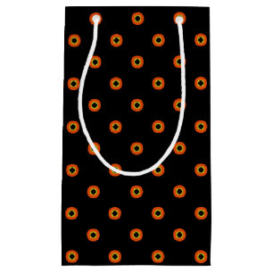 Bolsa De Regalo Pequeña Patrón Verde Negro Naranja
