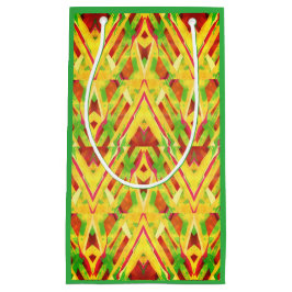 Bolsa De Regalo Pequeña Patrón verde y marrón