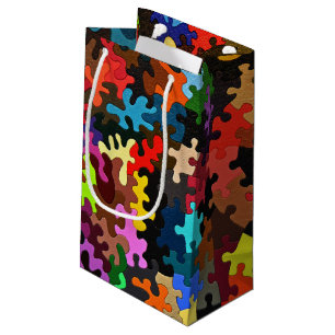 Bolsa De Regalo Pequeña pedazos del rompecabezas