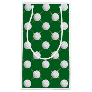 Bolsa De Regalo Pequeña Pelotas de golf y camisetas en verde