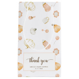 Bolsa De Regalo Pequeña Pequeña Calabaza Bebé Ducha Gracias