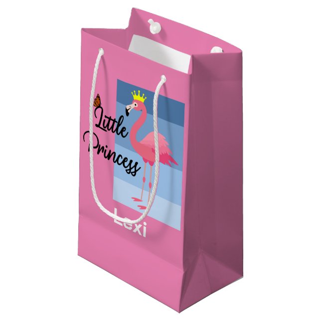 Bolsa De Regalo Pequeña Pequeña Princesa de diseño de flamenco rosa - Bols (Angulo Anverso)