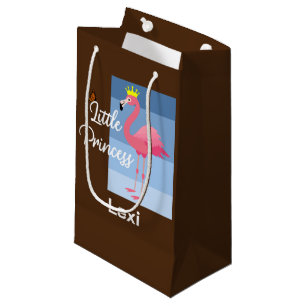 Bolsa De Regalo Pequeña Pequeña Princesa de diseño de flamenco rosa - Bols
