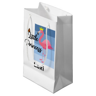 Bolsa De Regalo Pequeña Pequeña Princesa de diseño de flamenco rosa - Bols