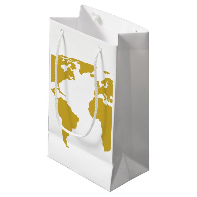 Bolsa De Regalo Pequeña Pequeño bolso del regalo o bolso del favor - mapa (Angulo Anverso)