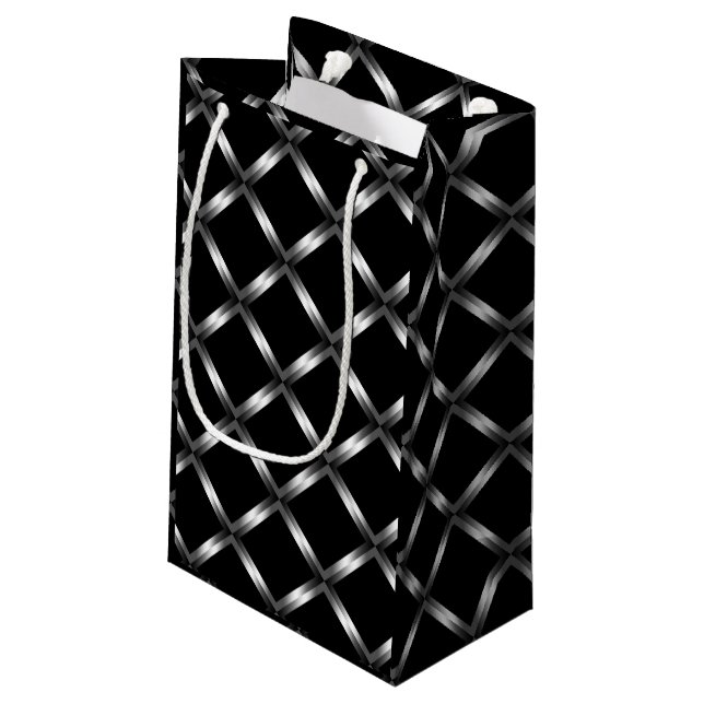 Bolsa De Regalo Pequeña Pequeño bolso negro brillante del regalo (Angulo reverso)