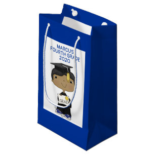 Bolsa De Regalo Pequeña Pequeño graduado de piel oscura