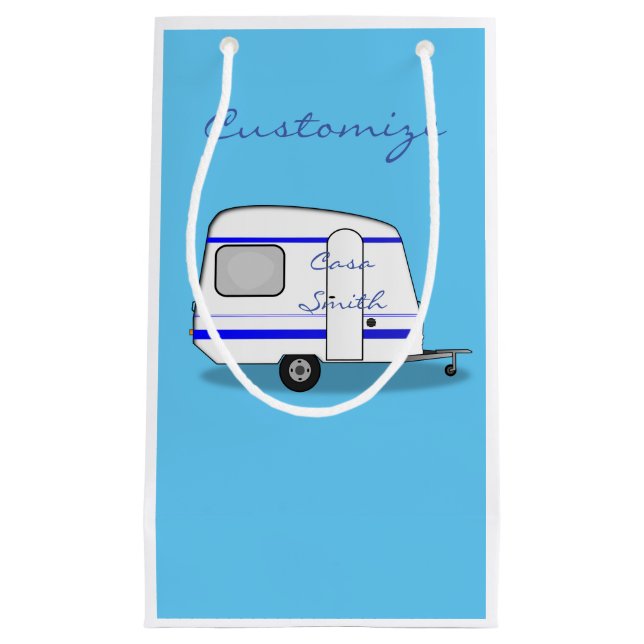 Bolsa De Regalo Pequeña Pequeño remolque caravana gitana Thunder_Cove cual (Anverso)