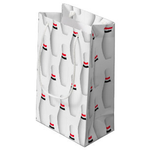 Bolsa De Regalo Pequeña pernos de bolos en blanco