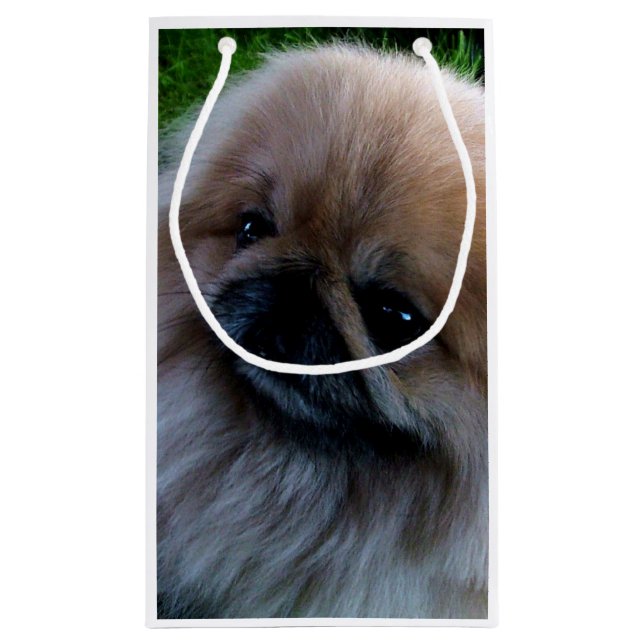 Bolsa De Regalo Pequeña Perrito adorable de Pekingese (Reverso)