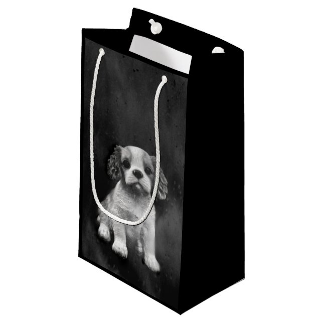 Bolsa De Regalo Pequeña Perrito del perro de aguas de rey Charles (Angulo Anverso)