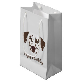 Bolsa De Regalo Pequeña Perro Dalmatiano de manchas marrones