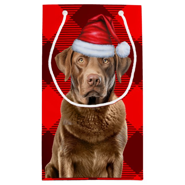 Bolsa De Regalo Pequeña Perro de los Navidades de la bahía de Chesapeake c (Reverso)