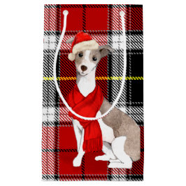 Bolsa De Regalo Pequeña Perro de los Navidades del Greyhound de Italia