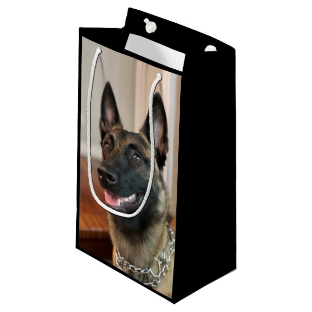 Bolsa De Regalo Pequeña Perro de Malinois (Angulo Anverso)