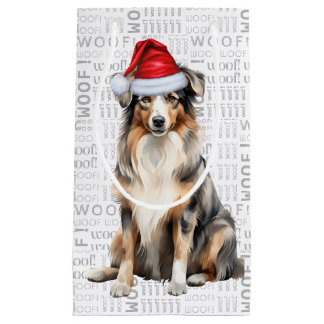 Bolsa De Regalo Pequeña Perro de Navidades de pastores australianos