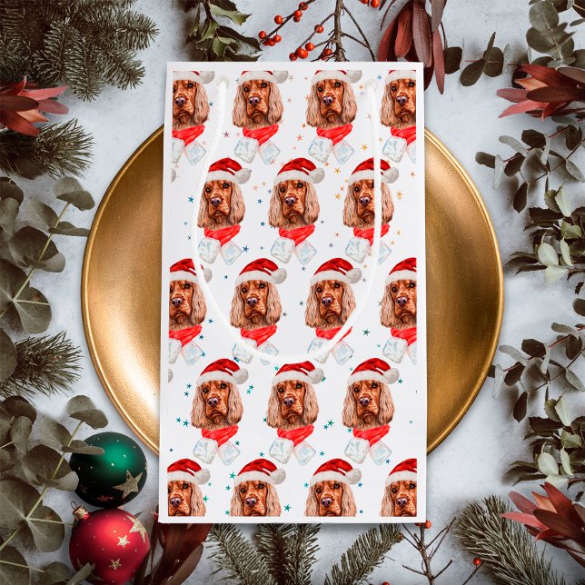 Bolsa De Regalo Pequeña Perro de raza Cocker Spaniel inglés Navidad (Subido por el creador)