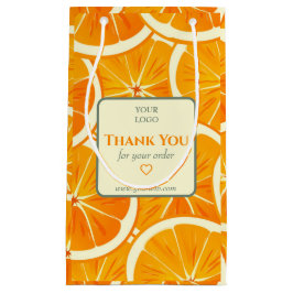 Bolsa De Regalo Pequeña Personalizable Citrus Business Gracias