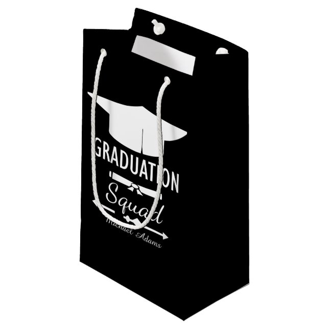 Bolsa De Regalo Pequeña personalizable de graduación de Guay unisex (Angulo Anverso)