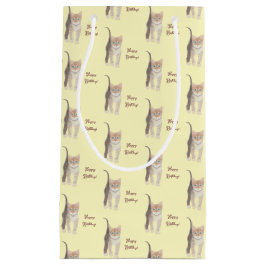 Bolsa De Regalo Pequeña Personalizable Tabby Kitten