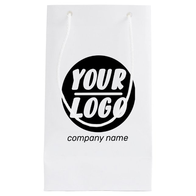 Bolsa De Regalo Pequeña Personalizado Business Logo promocional añadir nom (Anverso)