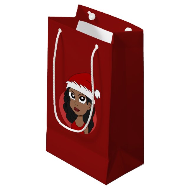 Bolsa De Regalo Pequeña personalizado chica navidades (Angulo Anverso)
