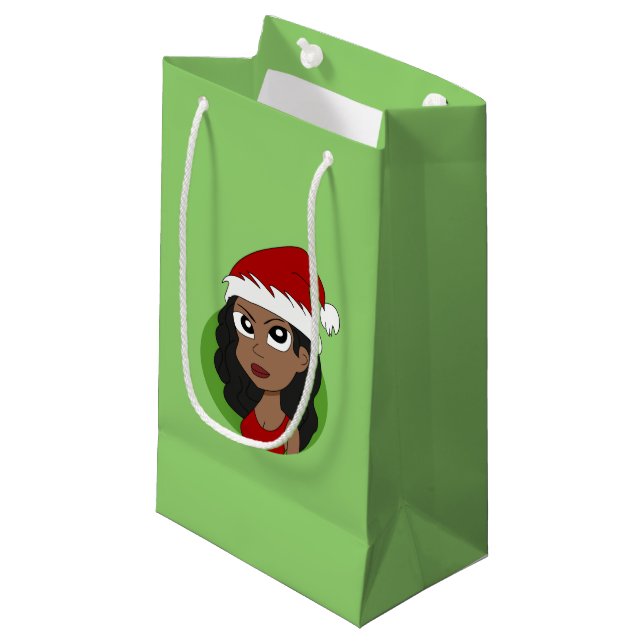Bolsa De Regalo Pequeña personalizado chica navidades (Angulo Anverso)
