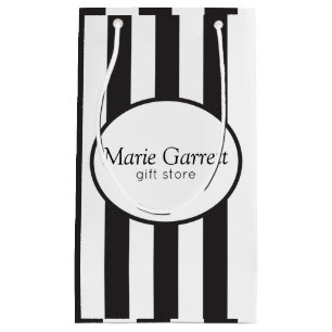 Bolsa De Regalo Pequeña Personalizado de bandas negras clásicas