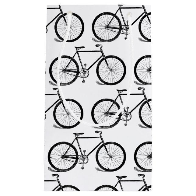 Bolsa De Regalo Pequeña PERSONALIZADO de Bicycles Antiguos  de Arte de Bic (Anverso)