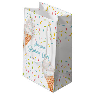 Bolsa De Regalo Pequeña Personalizado de ducha de helado con crema escoces