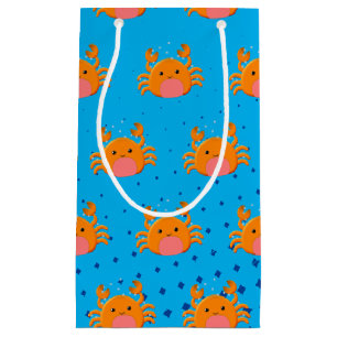 Bolsa De Regalo Pequeña Personalizado lindo bebé cangrejo océano azul