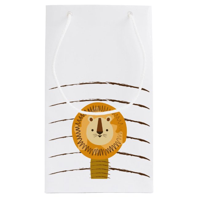 Bolsa De Regalo Pequeña Personalizado Lion Cute Niños Bebé (Reverso)