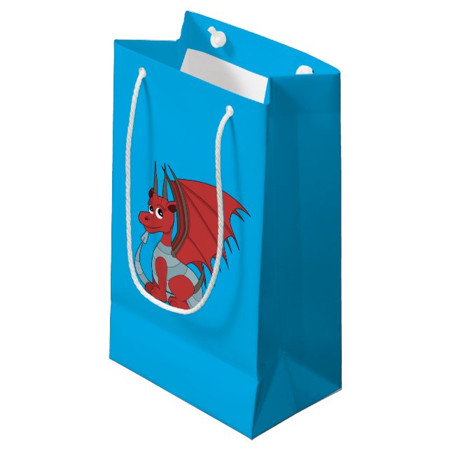 Bolsa De Regalo Pequeña Personalizado Red Dragon (Angulo Anverso)