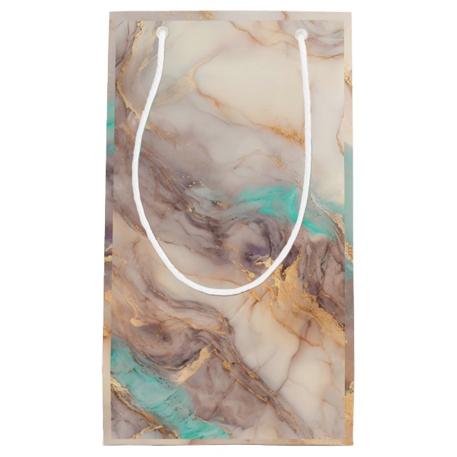 Bolsa De Regalo Pequeña Petal dorado (Anverso)